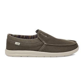 Sanuk Hi Bro Lite Hemp Slip On Earth Men's Shoes Grey | Canada 234DFM